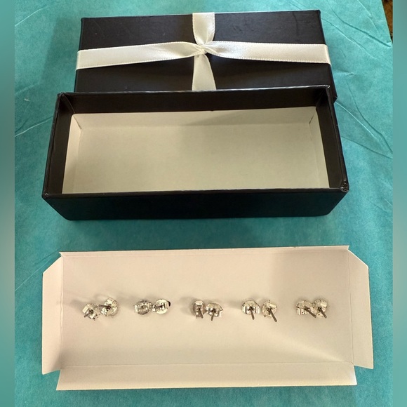 Freshwater Pearl Earring Set 5pc - Peace, Believe, Love, Hope, Faith - Picture 3 of 6